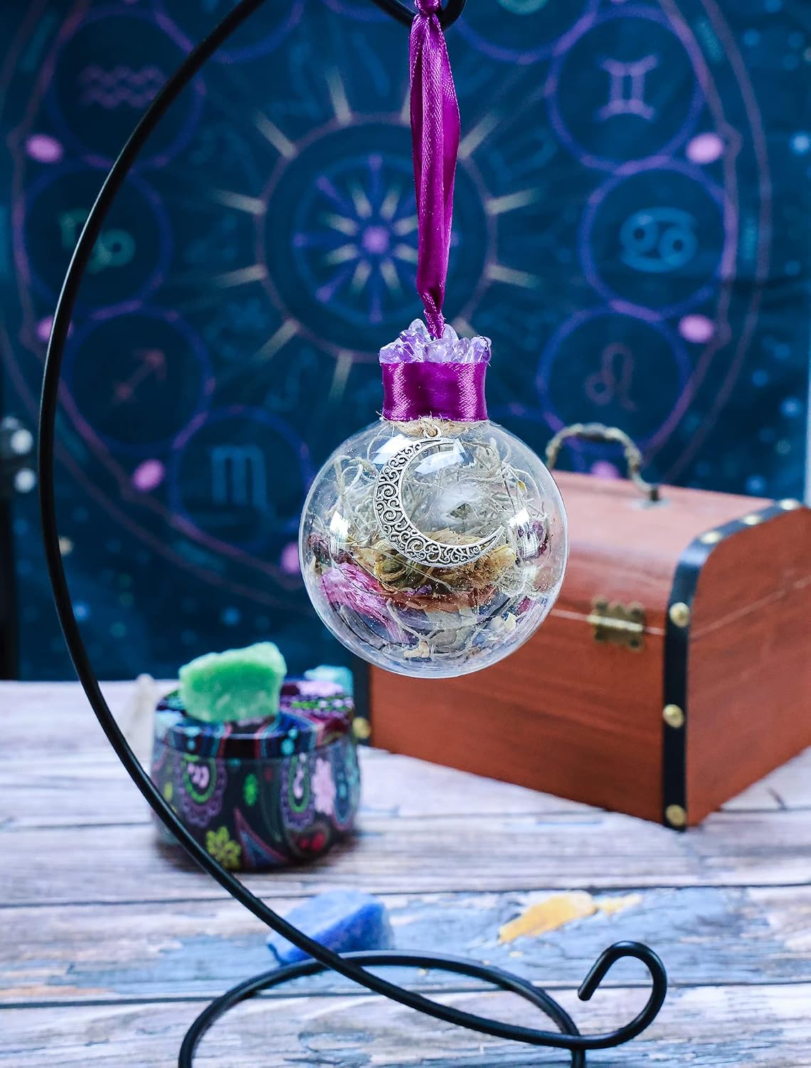 Witches Ball Divination Necromancy Protection Balls Altar Tools Goddess Spell Jar Collection Witches Blessing for Protection from Evil Banish Negative Energy Deflect Psychic Attacks
