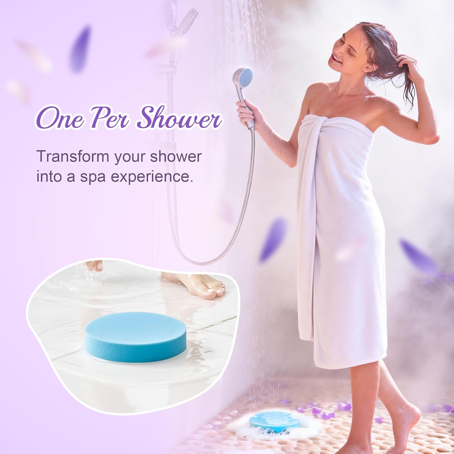12pcs Aromatherapy Shower Steamers - Relaxation Birthday Christmas Set for Women and Men, Shower Bombs Tablets for Stress Relief and Self Care, Luxury Home Spa