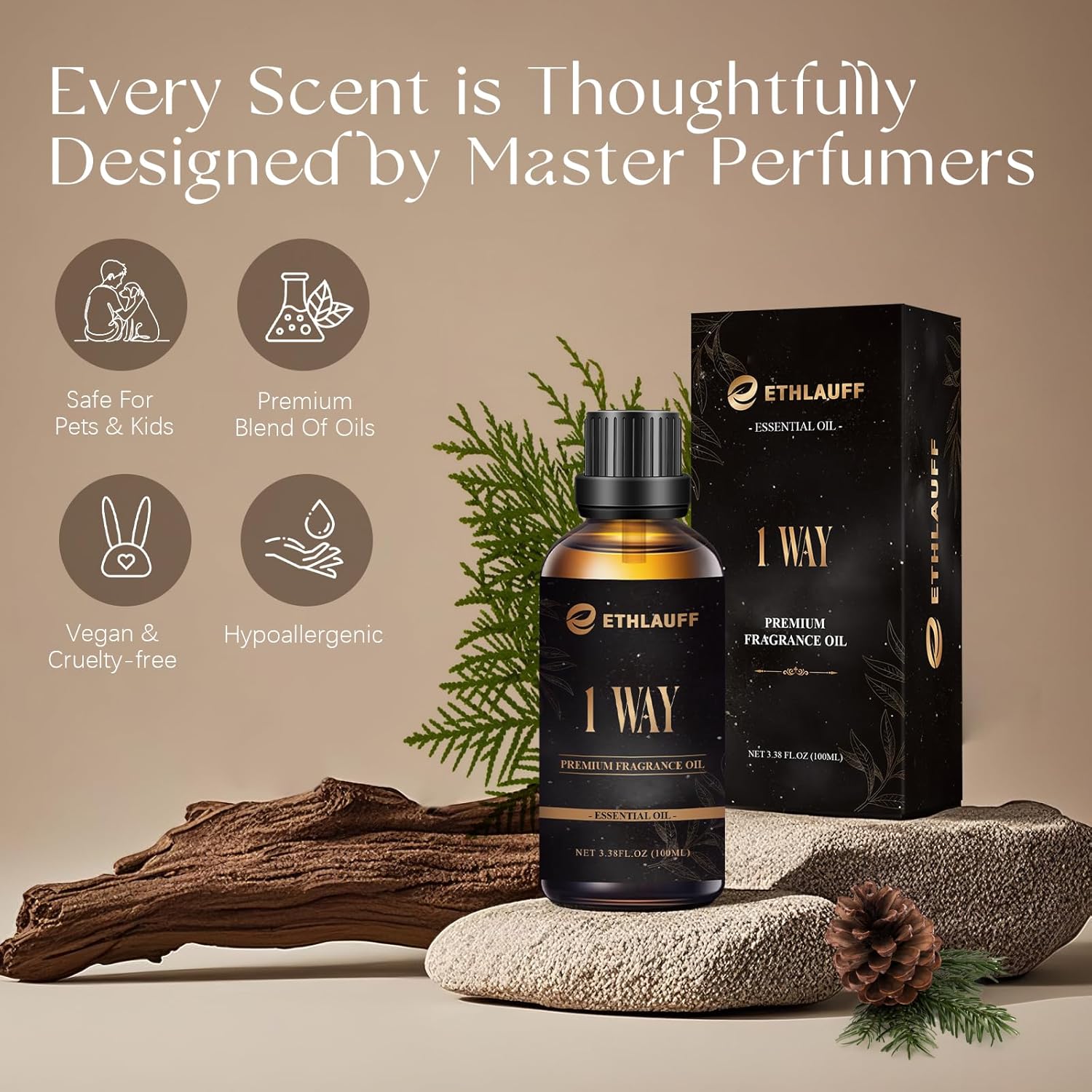 My Way Diffuser Oil, 100ML Hotel Diffuser Oil, Hotel Essential Oil，Aromatherapy Fragrance, Inspired by The 1 Miami Beach Scent | 3.38 fl oz