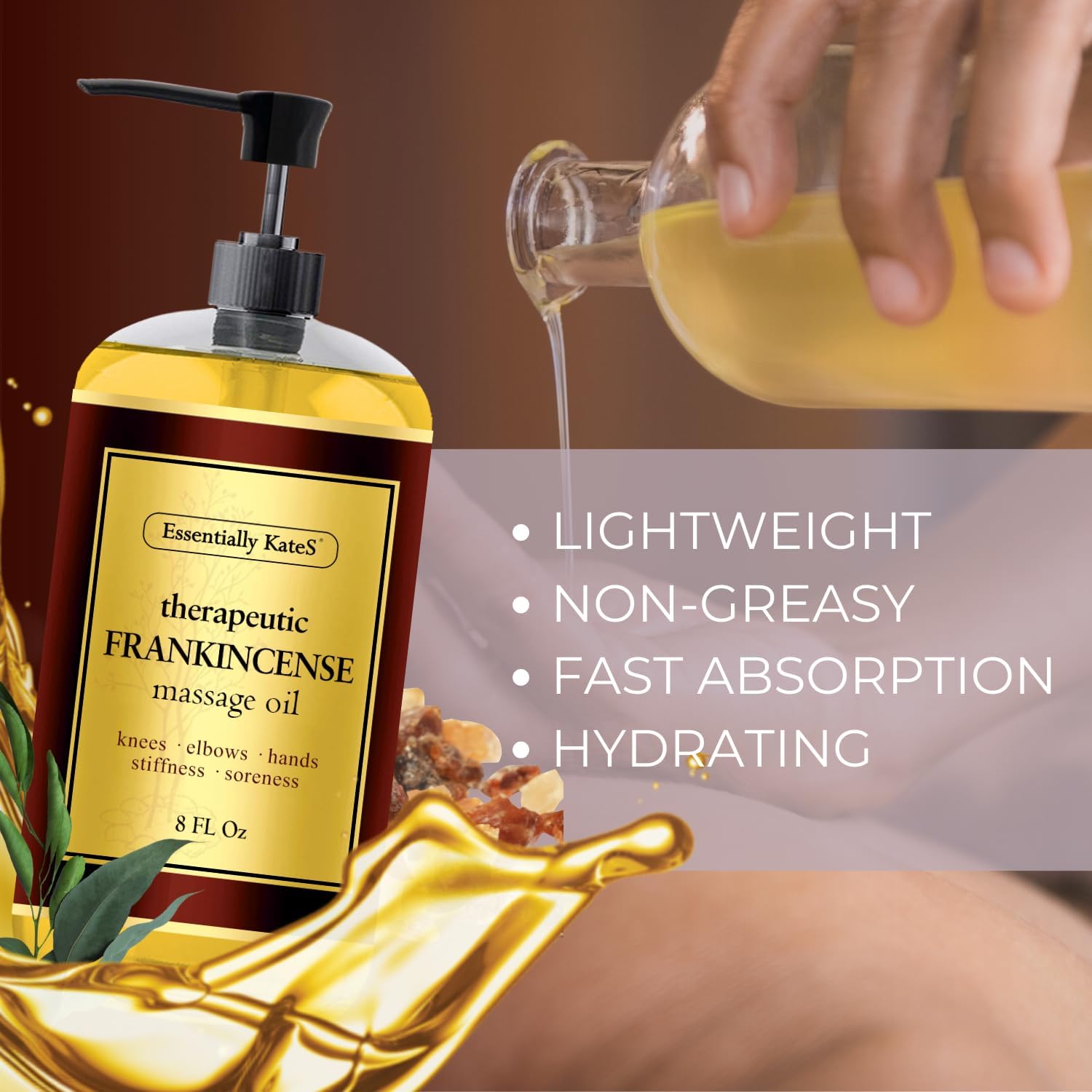 Essentially KateS Frankincense Massage Oil 8 Fl Oz