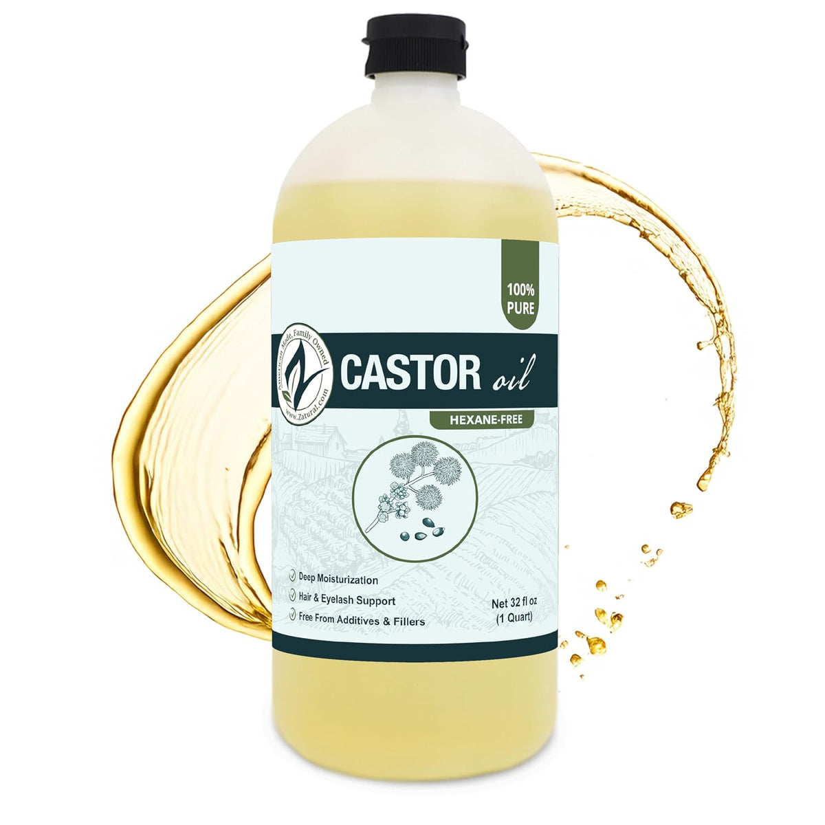 Castor Oil-Ricinus Communis-100% Pure