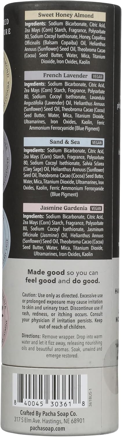 PACHA SOAP Pacha Peaces Froth Bomb Variety Pack, 8 OZ