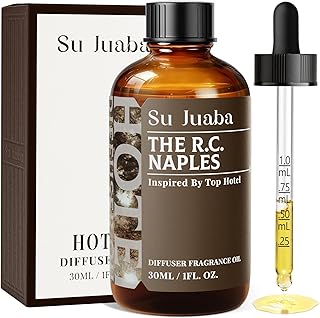 SU JUABA Naples Hotel Diffuser Oil - Inspired by the Ritz Carlton Luxury Beachfront Resort - Geranium Ocean Freesia, Fragrance Oil for Scent Diffuser & Crafting, 1Fl Oz