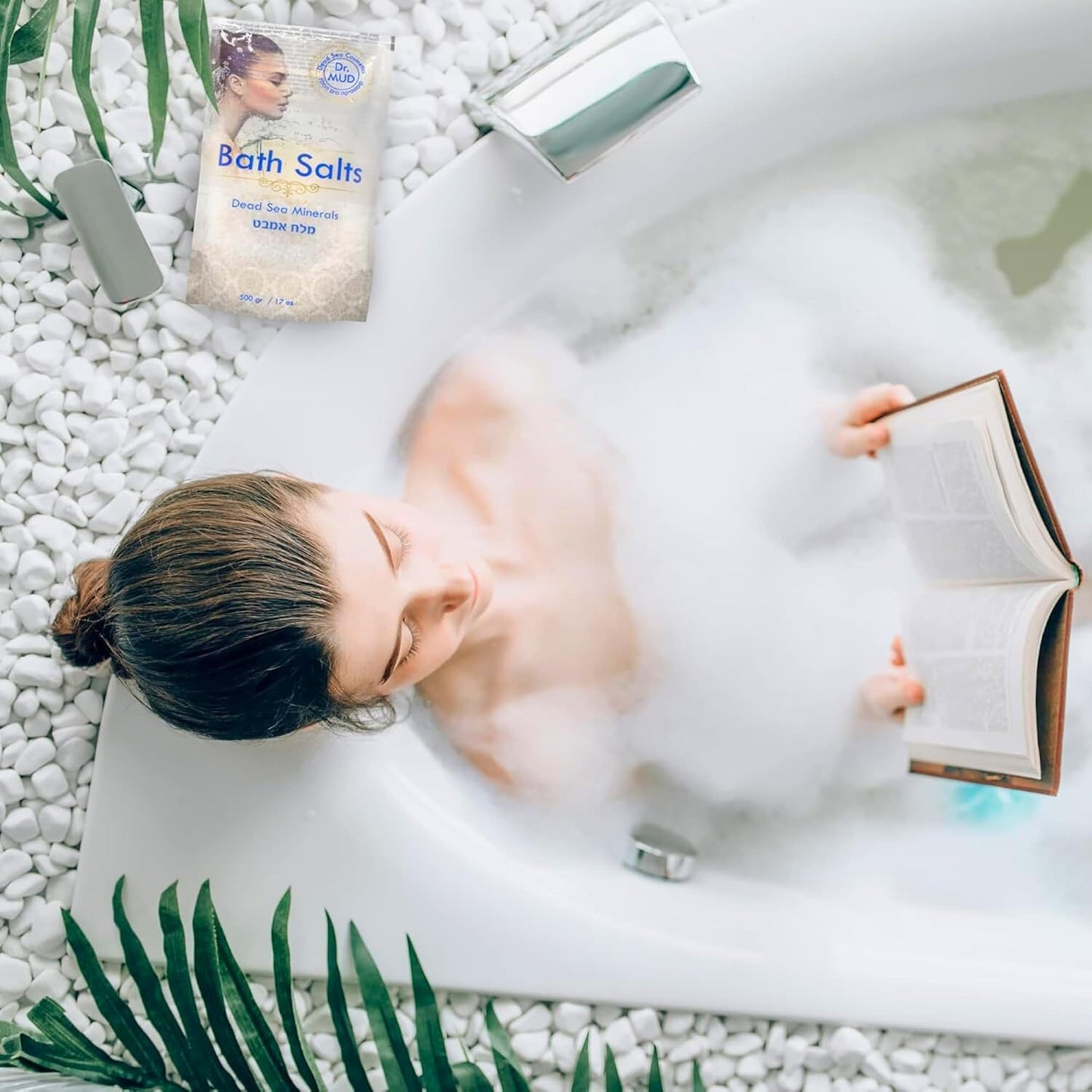Natural Dead Sea Salt 100% Mineral-Rich Bath Soak, More Minerals Than Epsom Salt, Deep Relaxation, Detox, Exfoliates & Softens Skin, Helps Psoriasis, Eczema