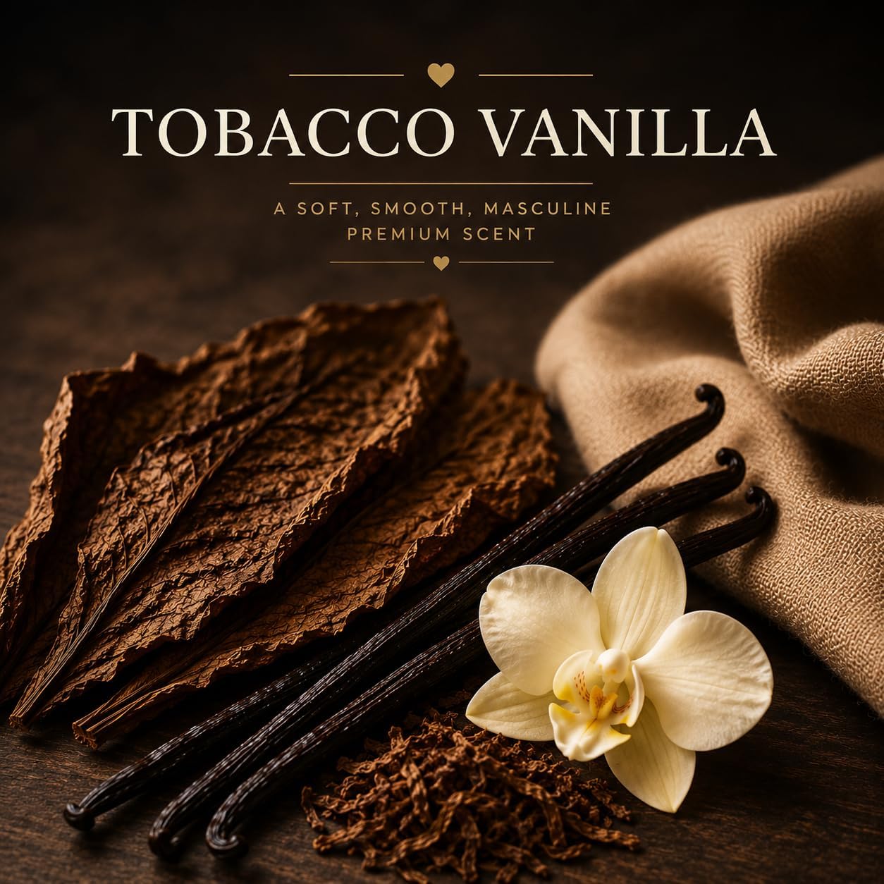 Tobacco Vanilla Scented Candles for Home Scented 50 Hrs Long Lasting 100% Soy Candle Gift for Men & Women