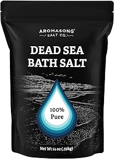 Aromasong Dead Sea Salt Bath Soak 14 OZ Pack – 100% Natural Dead Sea Salts for Soaking, Relaxation, and Detoxification of Skin, Dead Sea Salts for Bath to Rejuvenate and Refresh- Resealable Pack