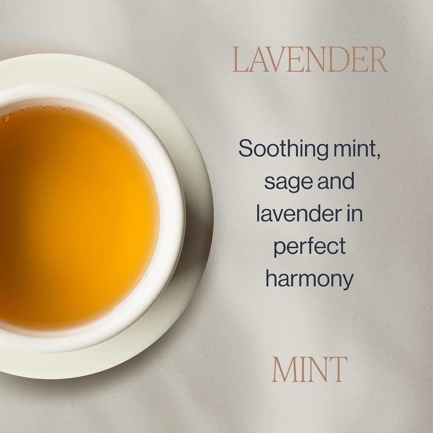 Rishi Tea Lavender Mint Herbal Tea - Organic, Caffeine Free Sachet Bags, Calming Lavender with Peppermint & Sage - 30 Count