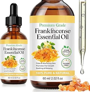 Frankincense Resin Oil for Face 2.02 fl.oz, Reduces Fine Lines & Wrinkles, Soothes & Repairs Skin, Deep Hydration for Body, Anti-Aging Serum Frankincense Skin Essential Oil Wrinkle