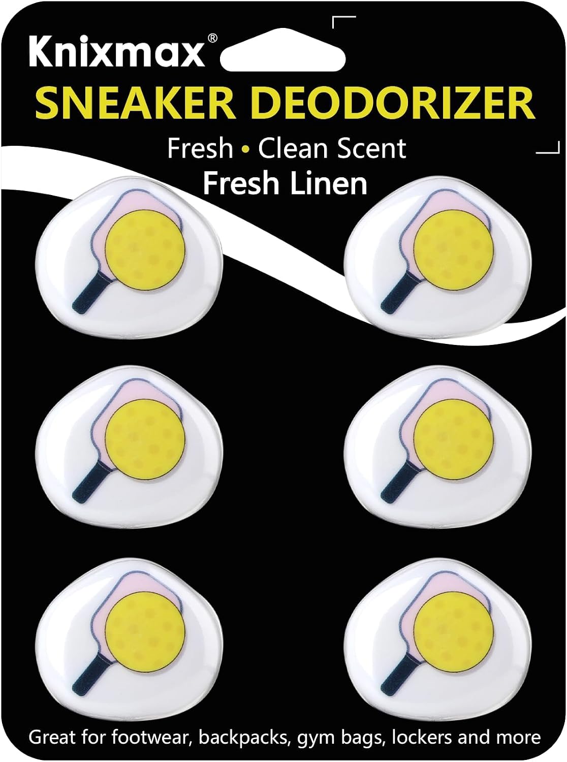 Knixmax Versatile Deodorizer Balls for Shoes Gym Bags Home Freshener for Closets Lockers Odor Eater Eliminate Unpleasant Scent Fresh Linen Pickleball