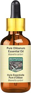 Pure Olibanum Essential Oil (Boswellia carterii) with Glass Dropper Steam Distilled 30ml (1 oz)