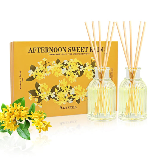 2-Pack Osmanthus Reed Diffuser Set