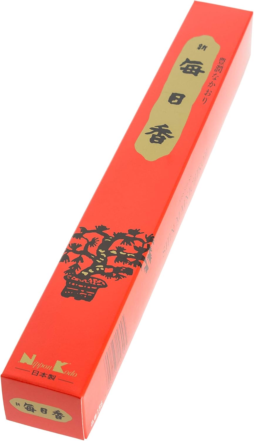 SHIN MAINICHI-KOH Sandalwood Long Stick by Nippon Kodo, Japanese Quality Incense, Since 1575