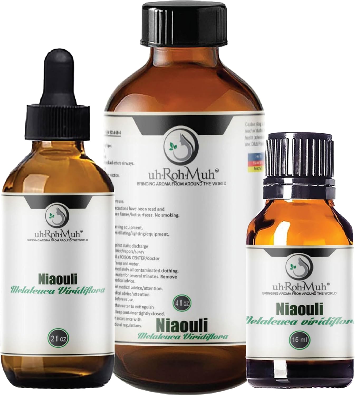 Niaouli Essential Oil – 100% Pure & Natural, Steam Distilled from Melaleuca viridiflora Leaves | Fresh Camphoraceous Aroma for Respiratory Support, Skincare & Diffusion | from Madagascar | 4 Fl Oz