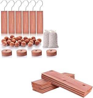 Homode Cedar Blocks and Cedar Closet Liner Planks, Tongue and Groove, 100% Aromatic Red Ceder Wood for Closets and Drawers