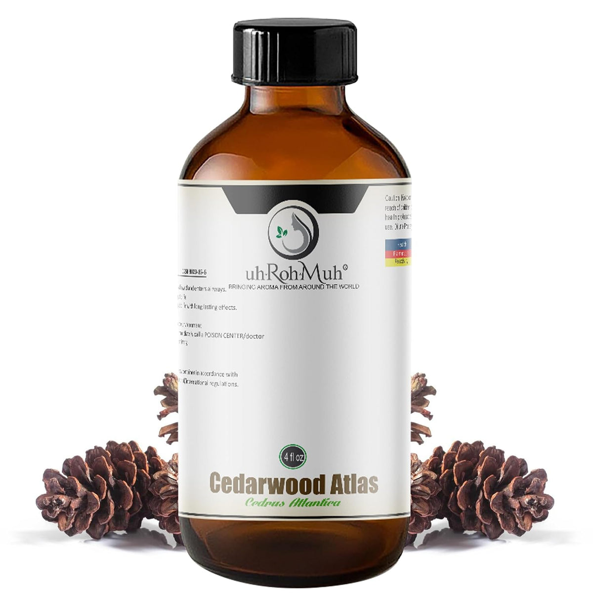 Pure Cedarwood Atlas Essential Oil (Wild Harvest) - Aromatic Elixir for Hair