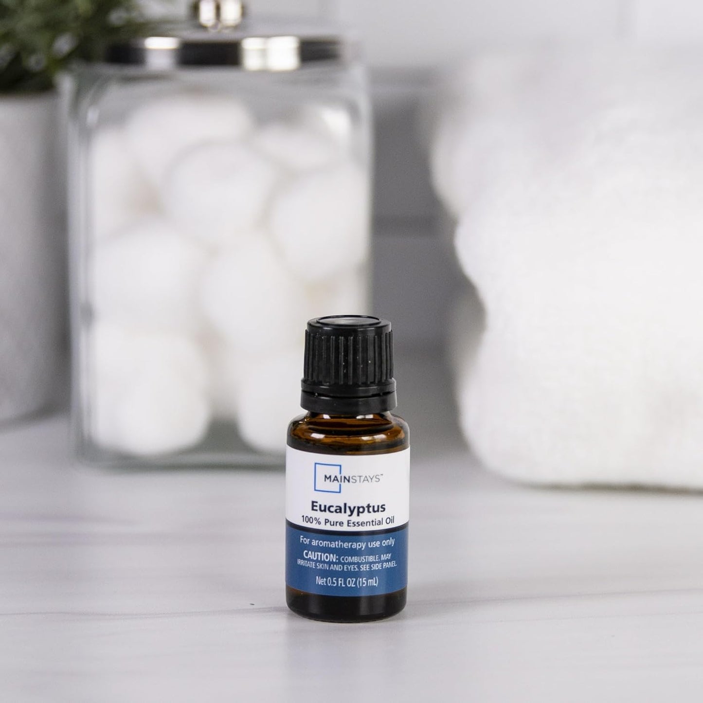 100% Pure Essential Oil, Eucalyptus, 15 ml, Therapeutic Grade, for Use with Oil Diffusers. by; Mainstays (2 Pack)