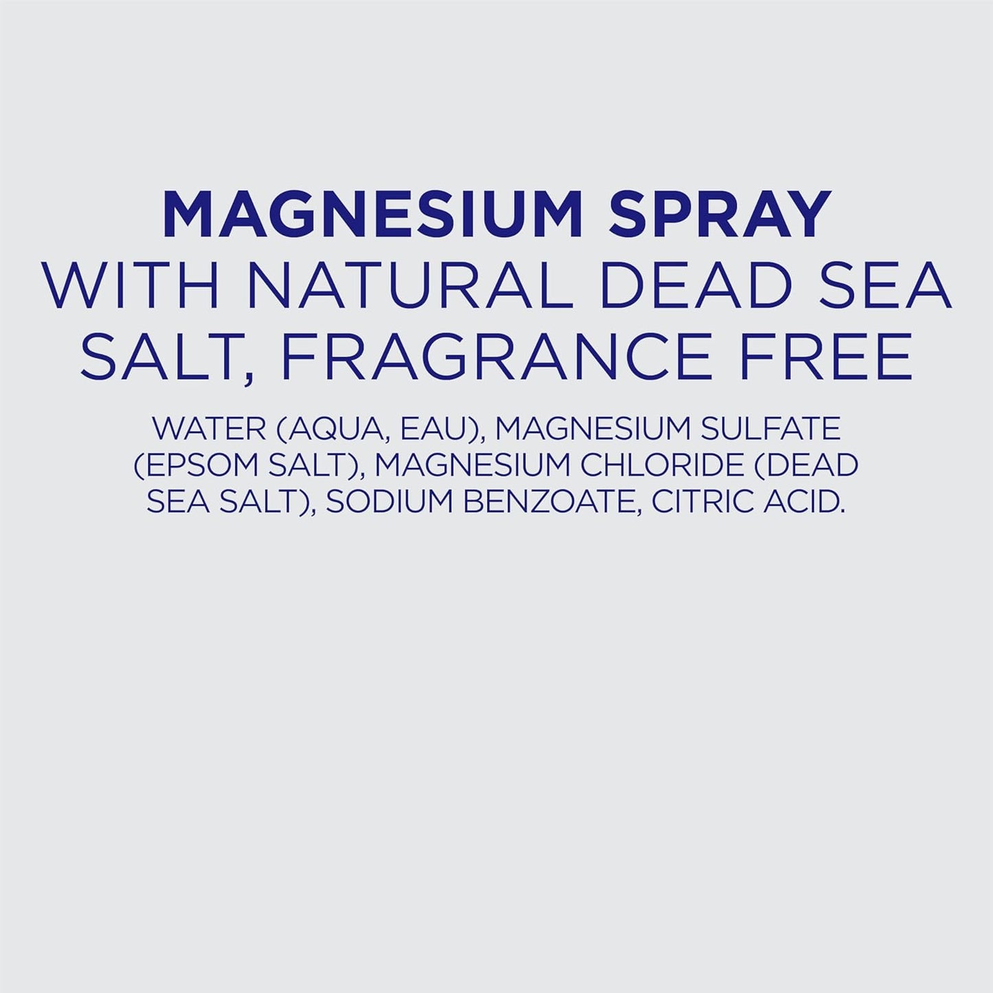 Dr Teal's Topical Magnesium Spray with Natural Dead Sea Salt, Fragrance Free, 8 fl oz (Pack of 2)
