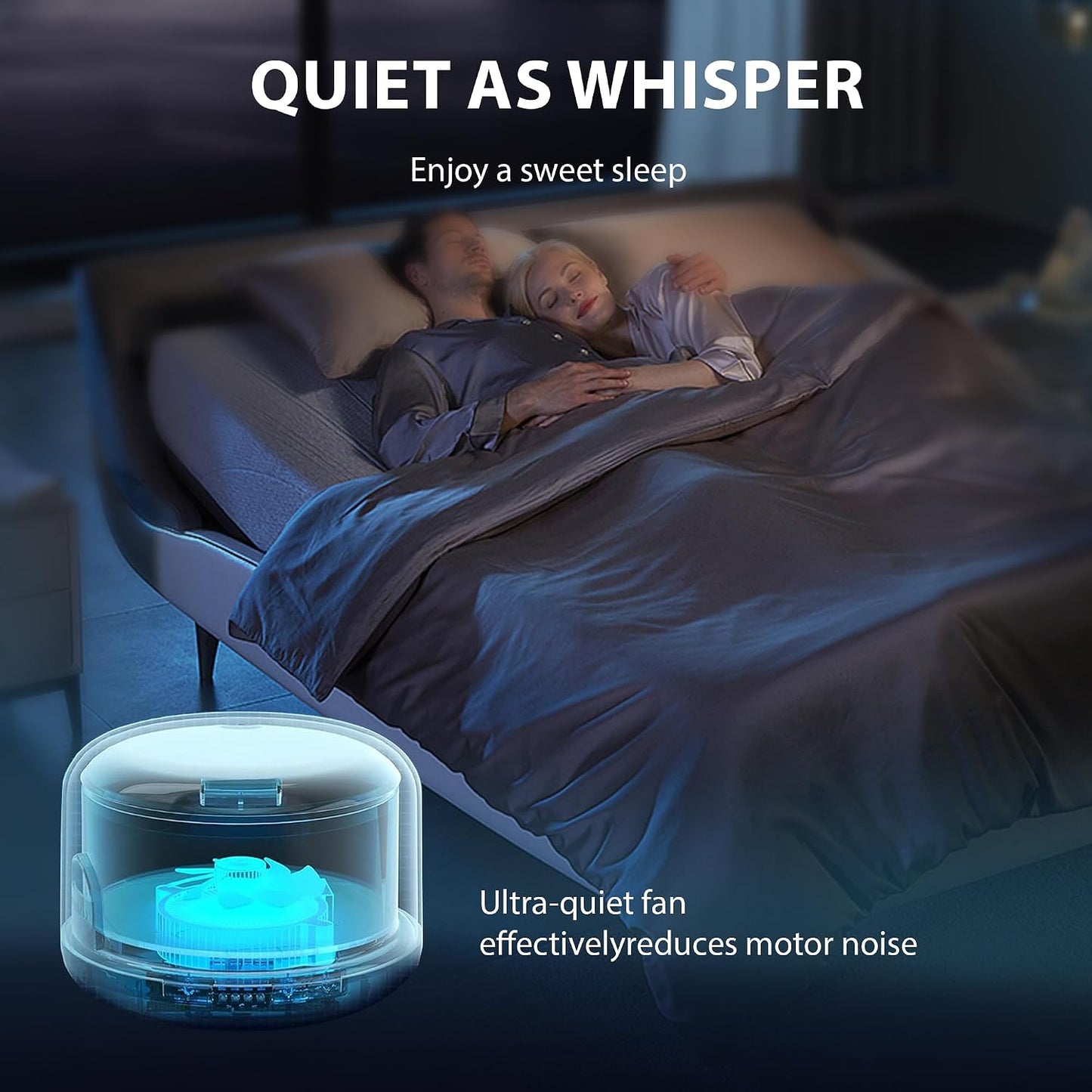 500ml Smart Ultrasonic Essential Oil Diffuser & Humidifier – Cool Mist, Auto Humidity Sensor, 7-Color LED Night Light, Remote Control, for Bedroom, Office