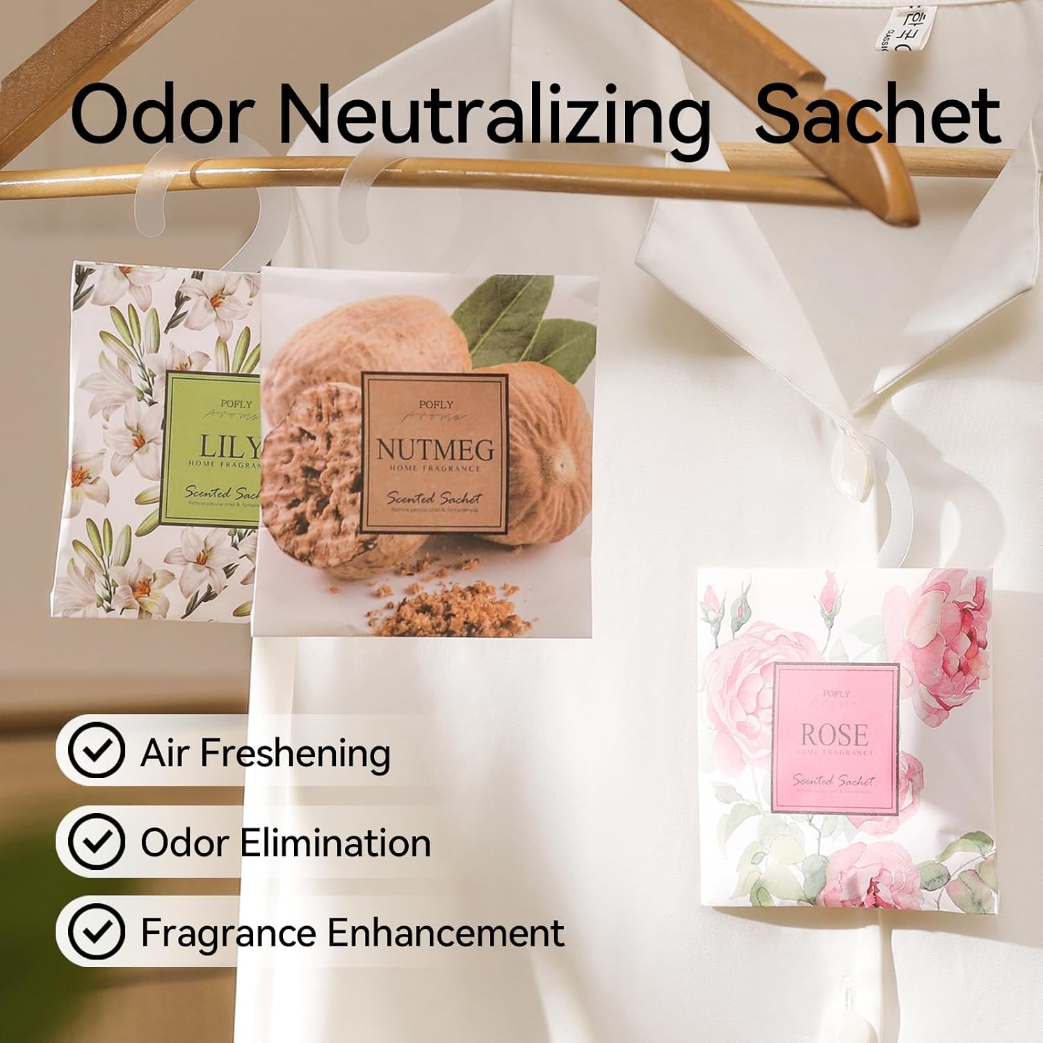 12 Pack Lemon Scented Sachets, Long-Lasting Fresh Scent, Air Freshener for Closet & Drawers, Hanging Deodorizer for Home