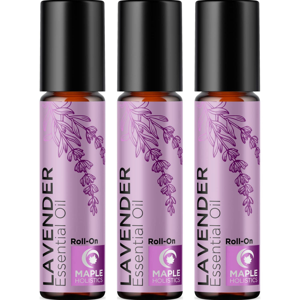 Lavender Essential Oil Roll On - Calming Aromatherapy Oil Roller for Sleep Headaches and Relaxation - Natural Pre-Diluted