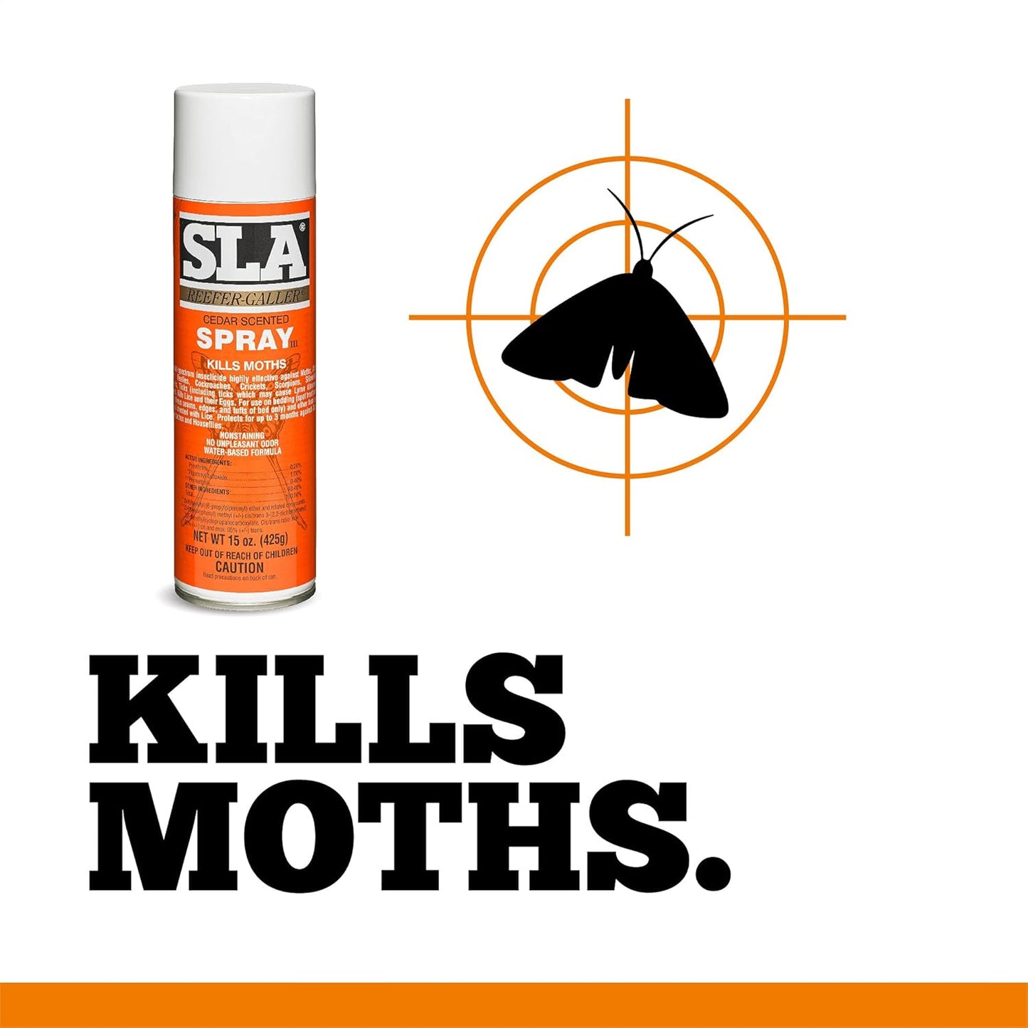 Reefer Galler SLA Cedar Scented Moth Repellent Spray, Pack of 3 | Kills Moths, Kills Bed Bugs, Kills Pests on Contact