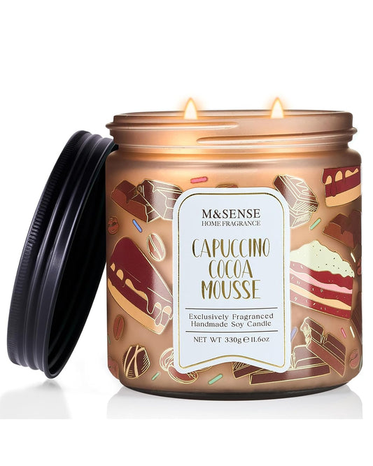 M&SENSE Coffee Candles Cappuccino Cocoa Scented