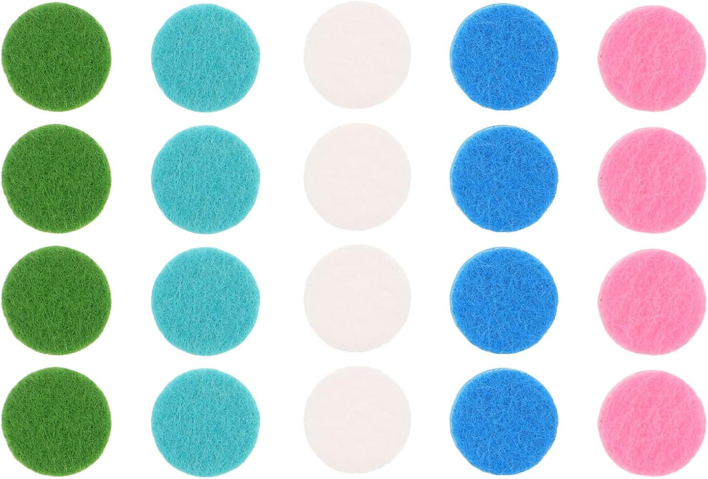 Operitacx 500pcs Essential Oil Diffuser Pads - 25mm Unscented Aroma Inserts Replacement - Round Refill Pads for Diffuser Locket Necklace, Aromatherapy Pendant Accessories