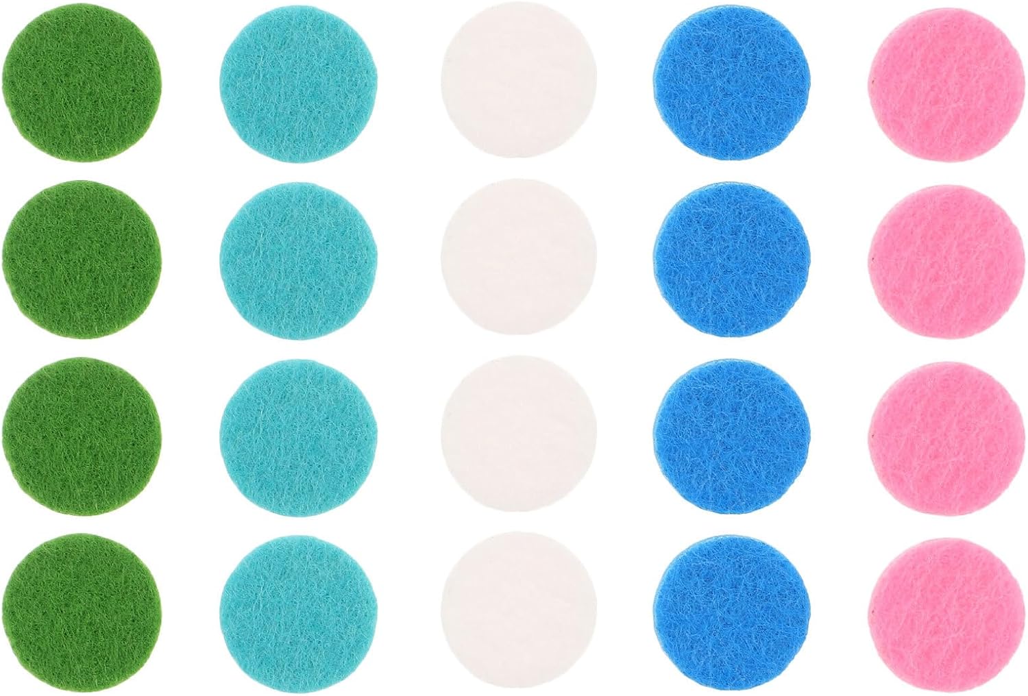 Operitacx 500pcs Essential Oil Diffuser Pads - 25mm Unscented Aroma Inserts Replacement - Round Refill Pads for Diffuser Locket Necklace, Aromatherapy Pendant Accessories
