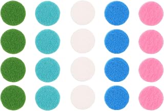 Operitacx 500pcs Essential Oil Diffuser Pads - 25mm Unscented Aroma Inserts Replacement - Round Refill Pads for Diffuser Locket Necklace, Aromatherapy Pendant Accessories