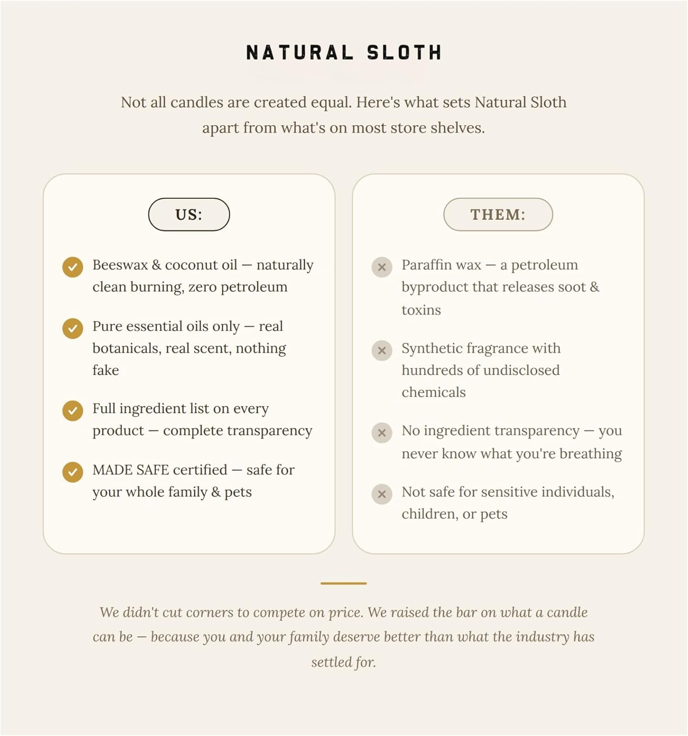 Breathe Natural Sloth 9 oz Beeswax Candle with Pure Essential Oils, Non-Toxic, Made Safe® Certified, Wooden Wick, Clean Burning (Breathe)