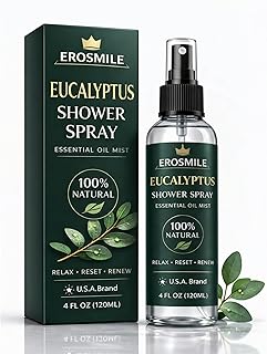 Eucalyptus Shower Spray, Pure Eucalyptus Oil Shower Mist - Sauna and Spa Steam Room Spray, At Home Spa Experience - 6.76 oz