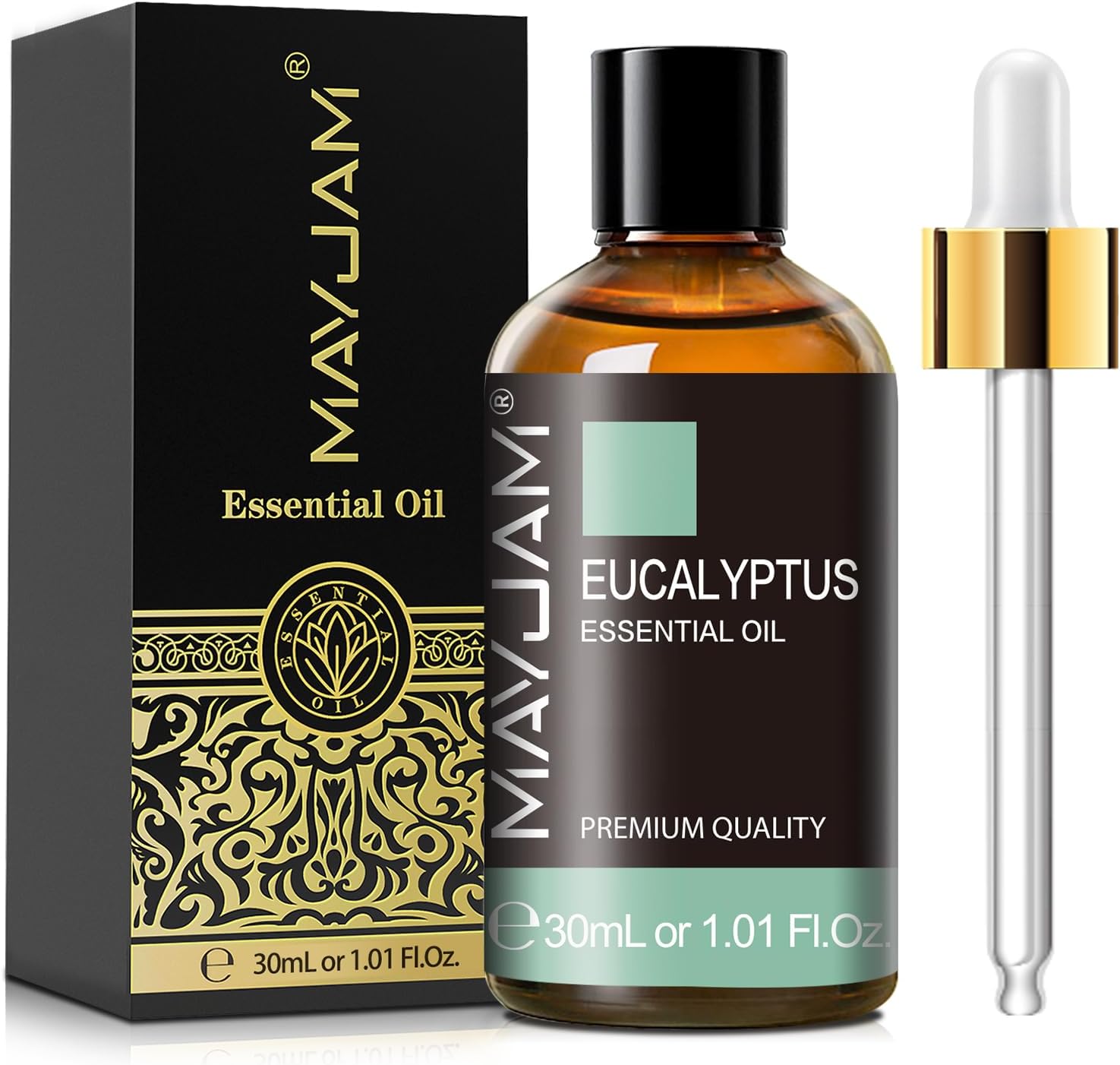 Eucalyptus Essential Oil, MAYJAM 30ML/1.01FL.OZ Pure Eucalyptus Oils for Diffusers, Soap Candle Making, Perfect for Living Room Bedroom Office Car Use