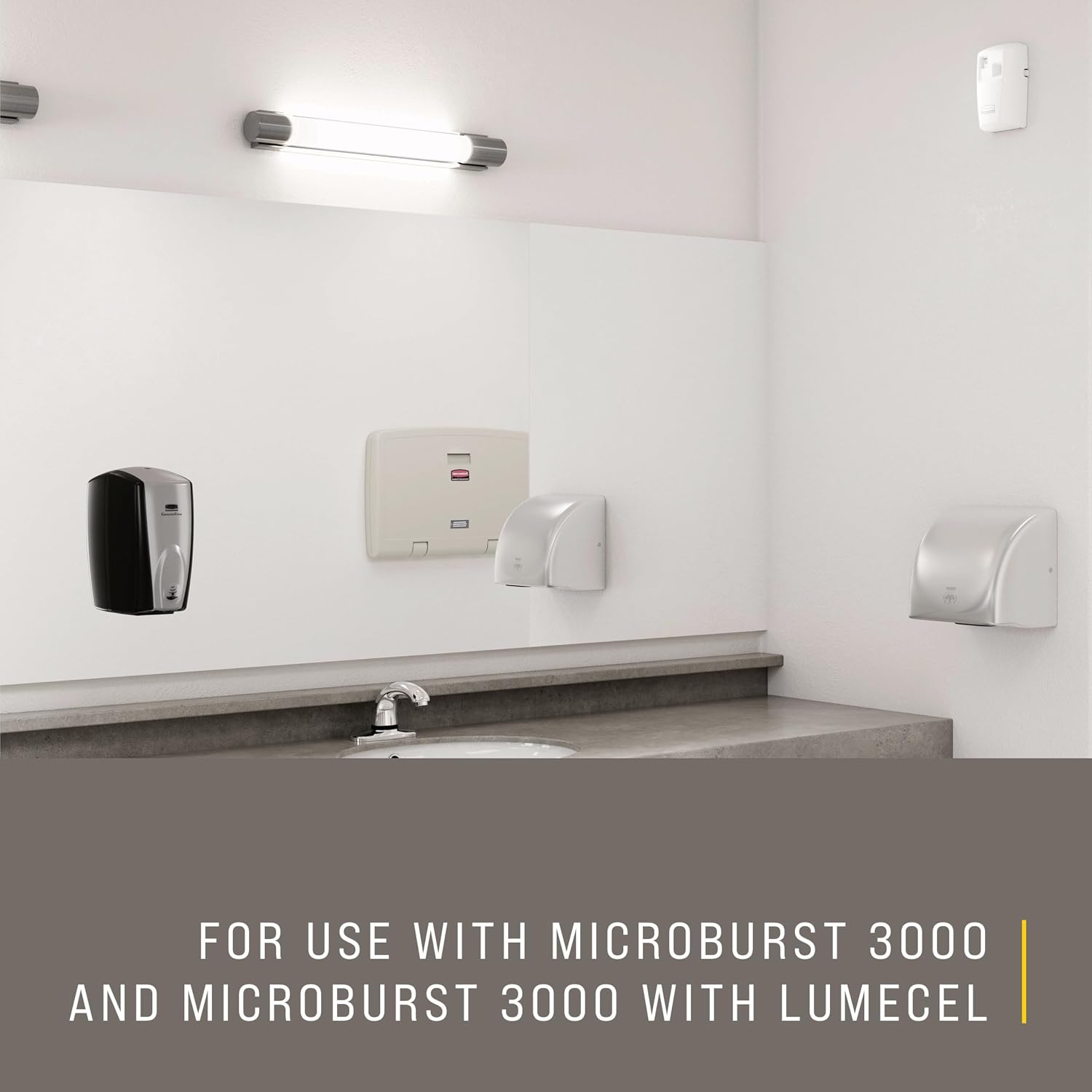 Rubbermaid Commercial Products Microburst 3000 Aerosol Air Freshener Refill, Linen Fresh, Automatic Odor Control System, for Restrooms in Restaurants/Hotels/Schools/Airports/Offices