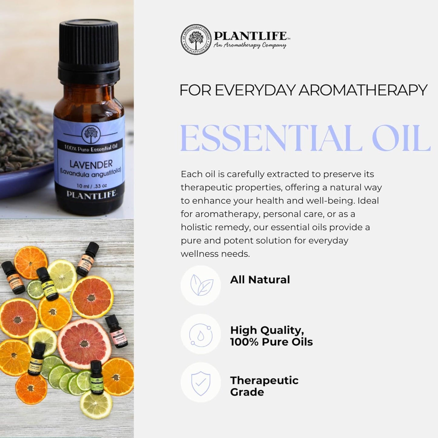 Plantlife Ylang Ylang Aromatherapy Essential Oil - Straight from The Plant 100% Pure Therapeutic Grade - No Additives or Fillers - 10 ml
