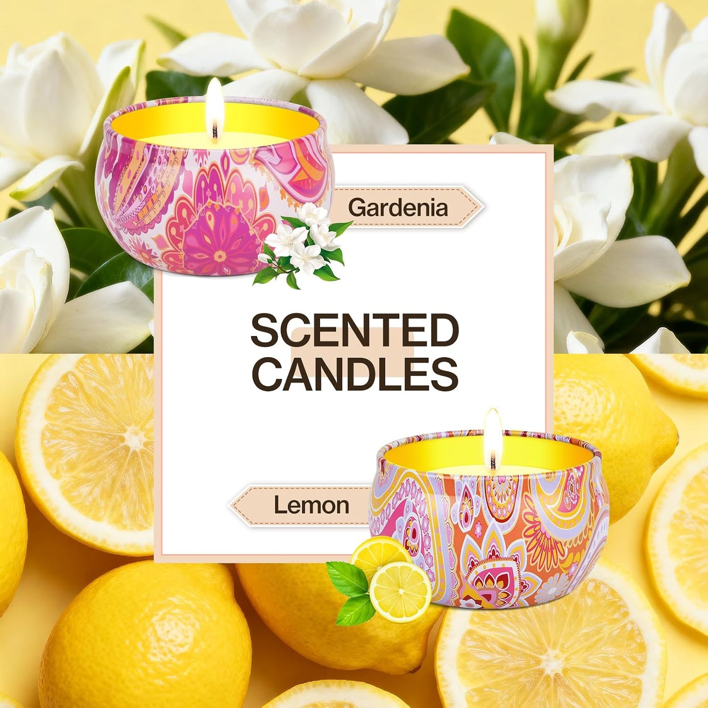 Candle Set, Gifts Set for Women, Teacher Appreciation Gift, Scented Candles & Hand Cream Lotion Set, Mother's Day Gift, Bithday Holiday Gifts for Nurse Her Friend Corworkers Mom Adults
