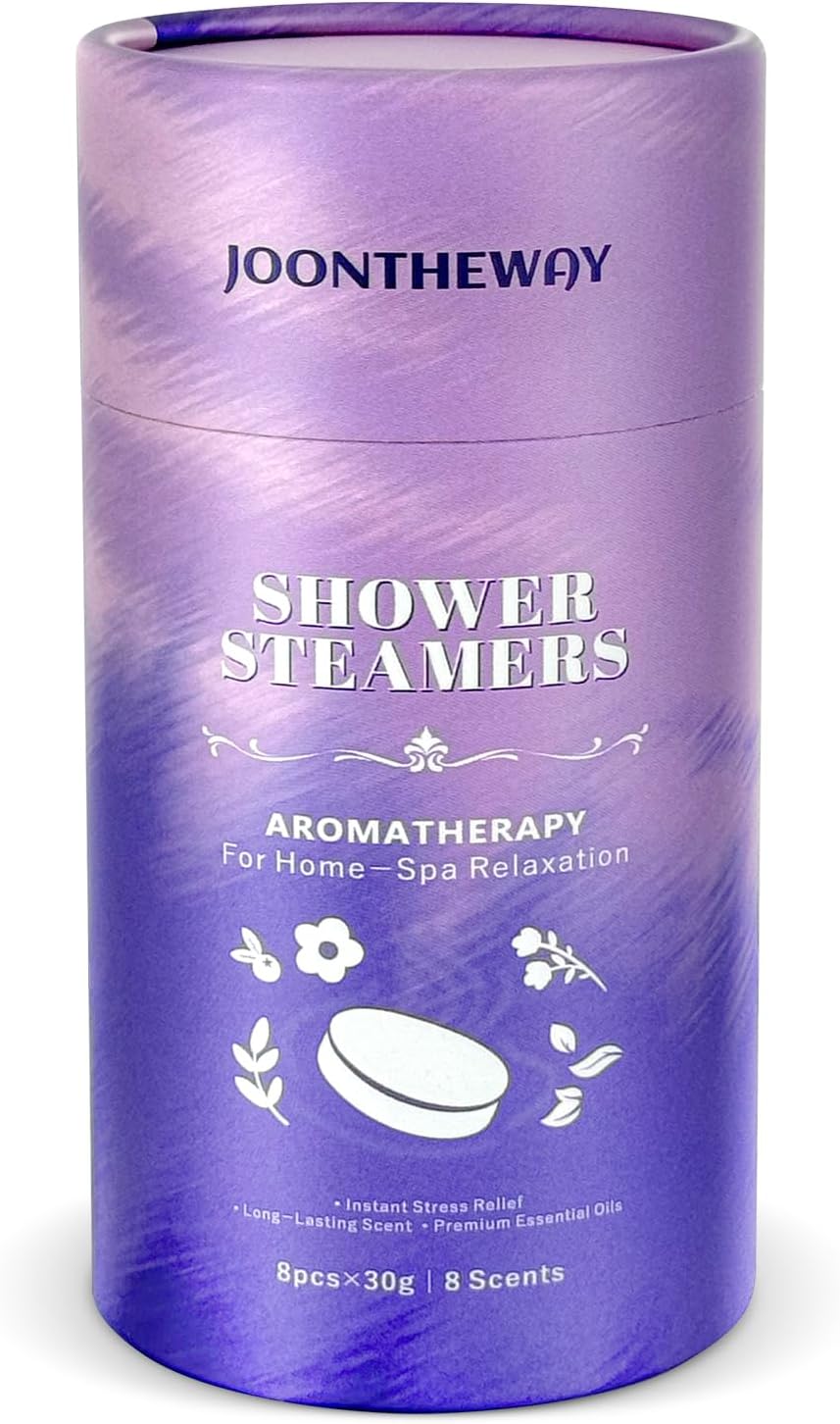 Shower Steamers Aromatherapy 8 Pack - 8% Natural & Organic Essential Oils,Women/Men Spa Steamer, Lingering Intense Aroma Gifts for Women & Men, Spa Gifts & Birthday Christmas Gift Stocking Stuffers