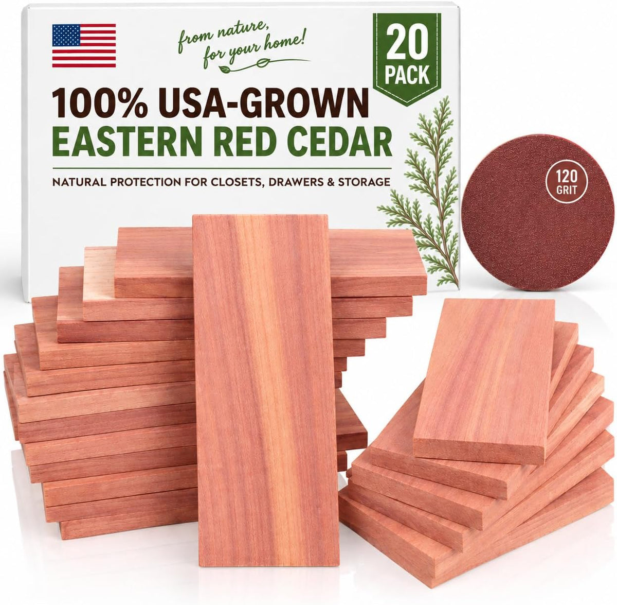 100% Natural Red Cedar Blocks for Clothes Storage