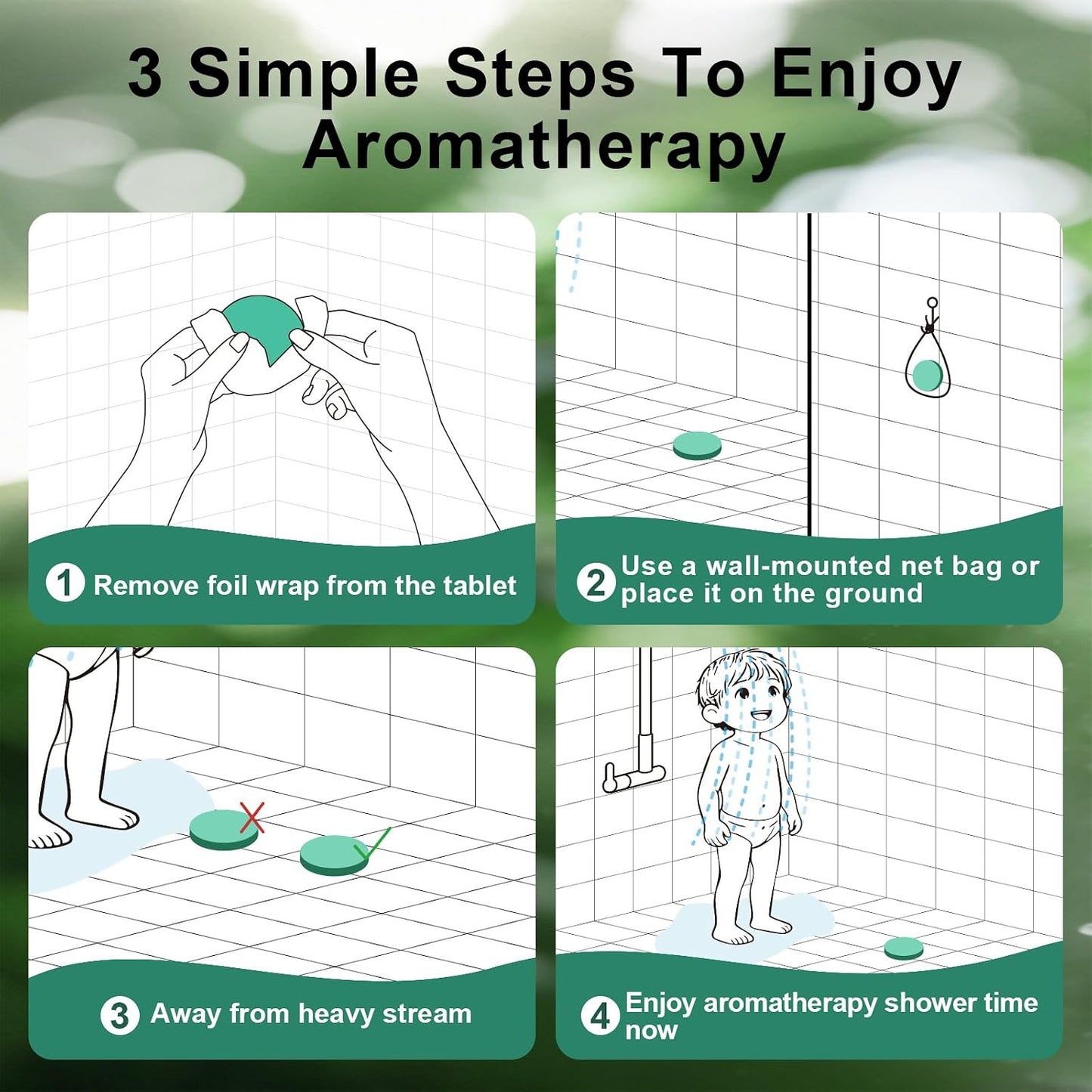 Shower Steamers Aromatherapy 15-Pack Shower Bombs Gifts for Wife, Fathers Day Organic Menthol & Eucalyptus for shower Natural Essential Oil,CNA Week Gifts for Mom Dad Wife Women Men Bath Stress Relief