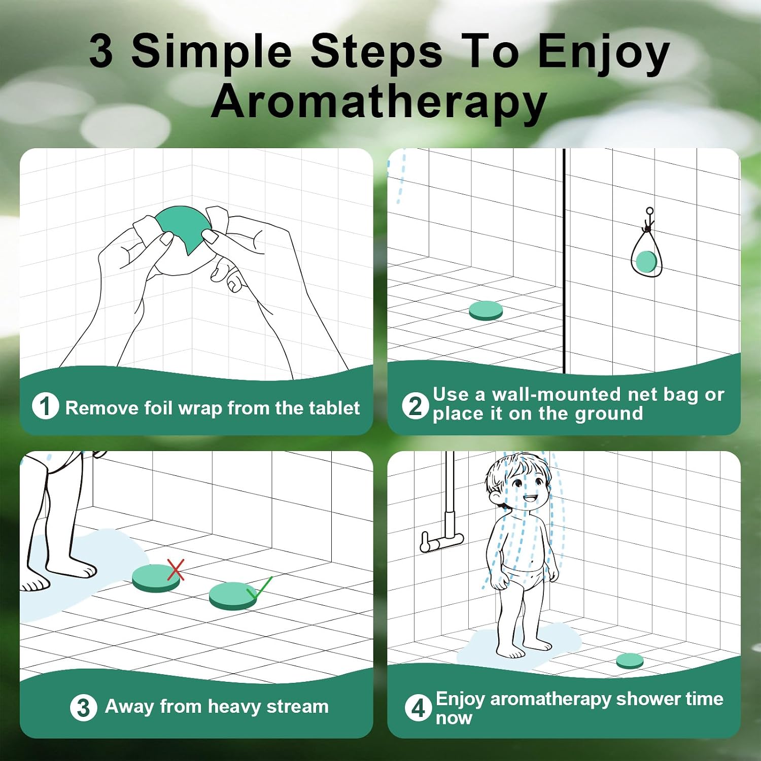 Shower Steamers Aromatherapy 15-Pack Shower Bombs Gifts for Wife, Fathers Day Organic Menthol & Eucalyptus for shower Natural Essential Oil,CNA Week Gifts for Mom Dad Wife Women Men Bath Stress Relief