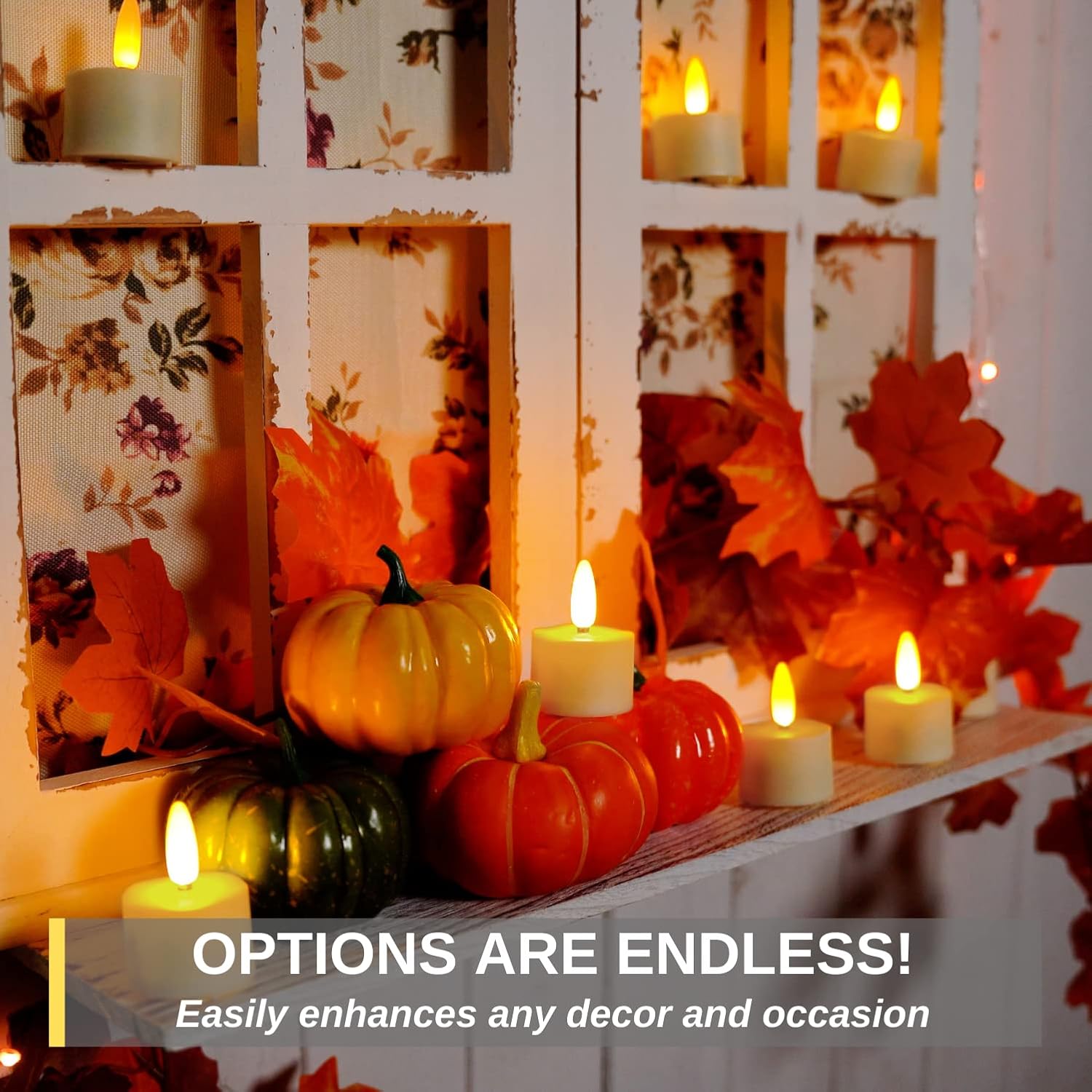 Homemory Flameless Rechargeable Tea Lights with Remote Timer - LED Tea Lights Battery Operated, Realistic Flickering for Home Holiday Decor, Wedding Table Centerpieces, 6-Pack (Φ 1-1/2''×H 2-1/3'')