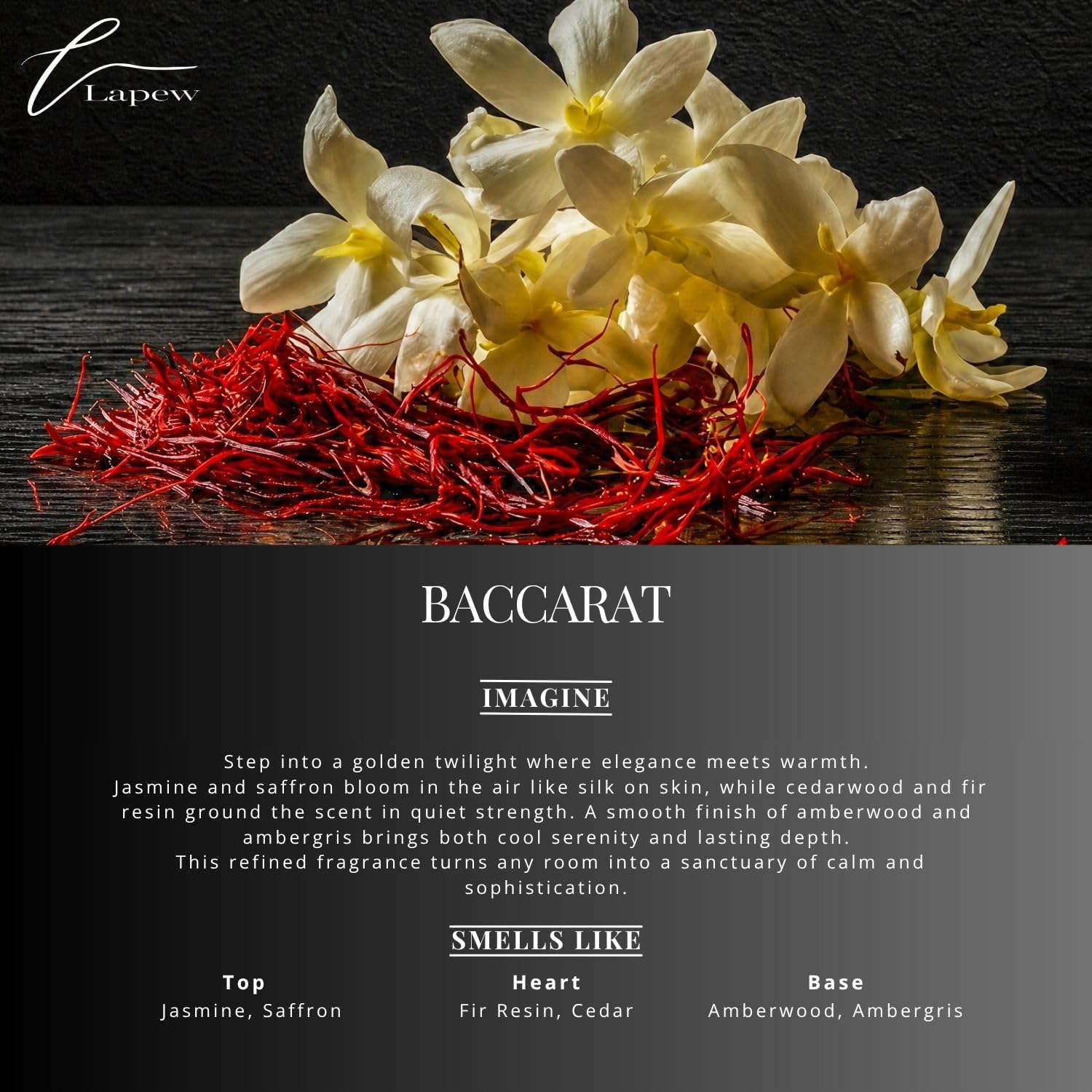 Lapew Room & Linen Spray | Fragrance Mist for Home, Car & Office | Fabric & Air Freshener | Neutralizing Mist | Made in USA | Baccarat