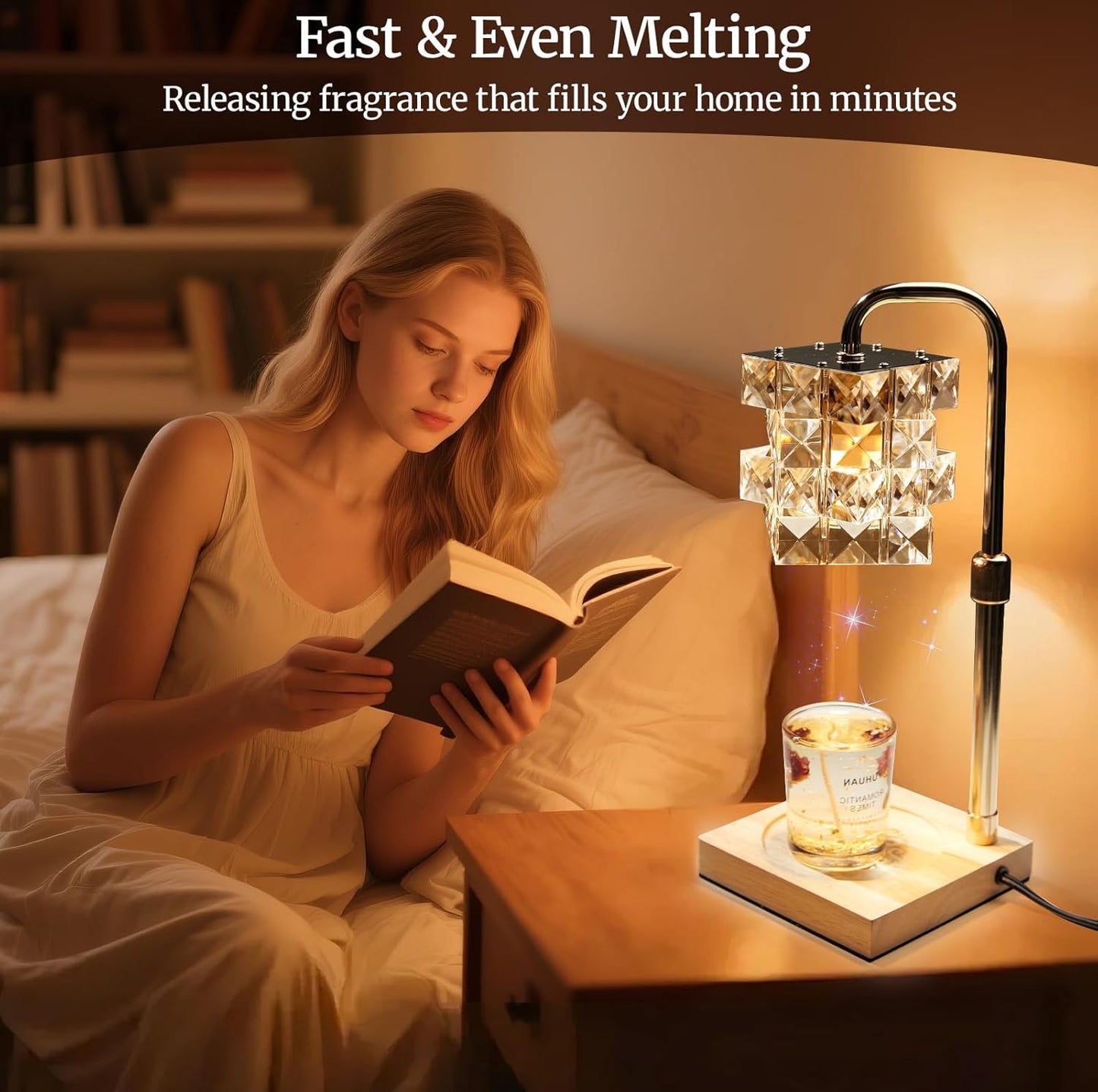 Alpharan Candle Warmer Lamp with Timer - Electric Wax Warmer for Home Desk Decor, Birthday Gifts for Women Mom Men, House Warming Gifts New Home Kitchen Office Dorm
