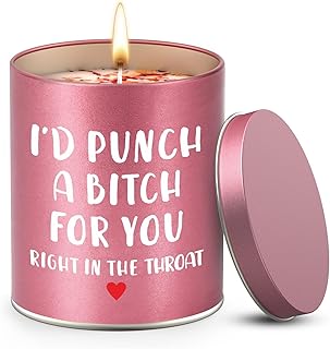 Christmas Birthday Gifts for Women Scented Candle, Valentines Day Gifts for Girlfriend Her, Mothers Day Gift for Mom Wife Sister Friendship White Elephant Stocking Stuffers Presents Funny Ideas Gift