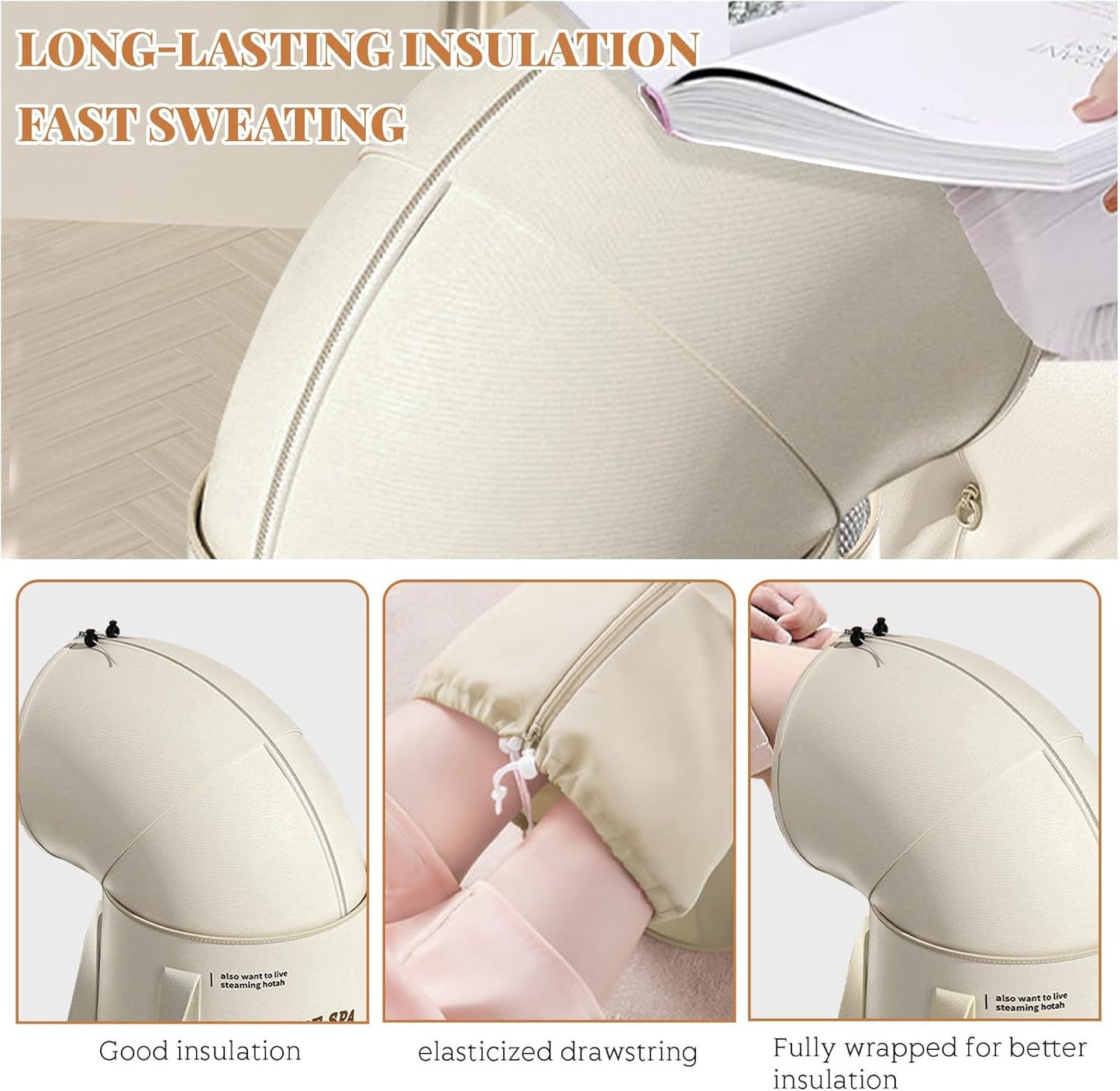 20L Collapsible Bucket Foot Bath Basin, Portable Foot Bath Tub with Lid, Multifunctional Foldable Foot Soak Bucket with Handles, Long Lasting Insulation