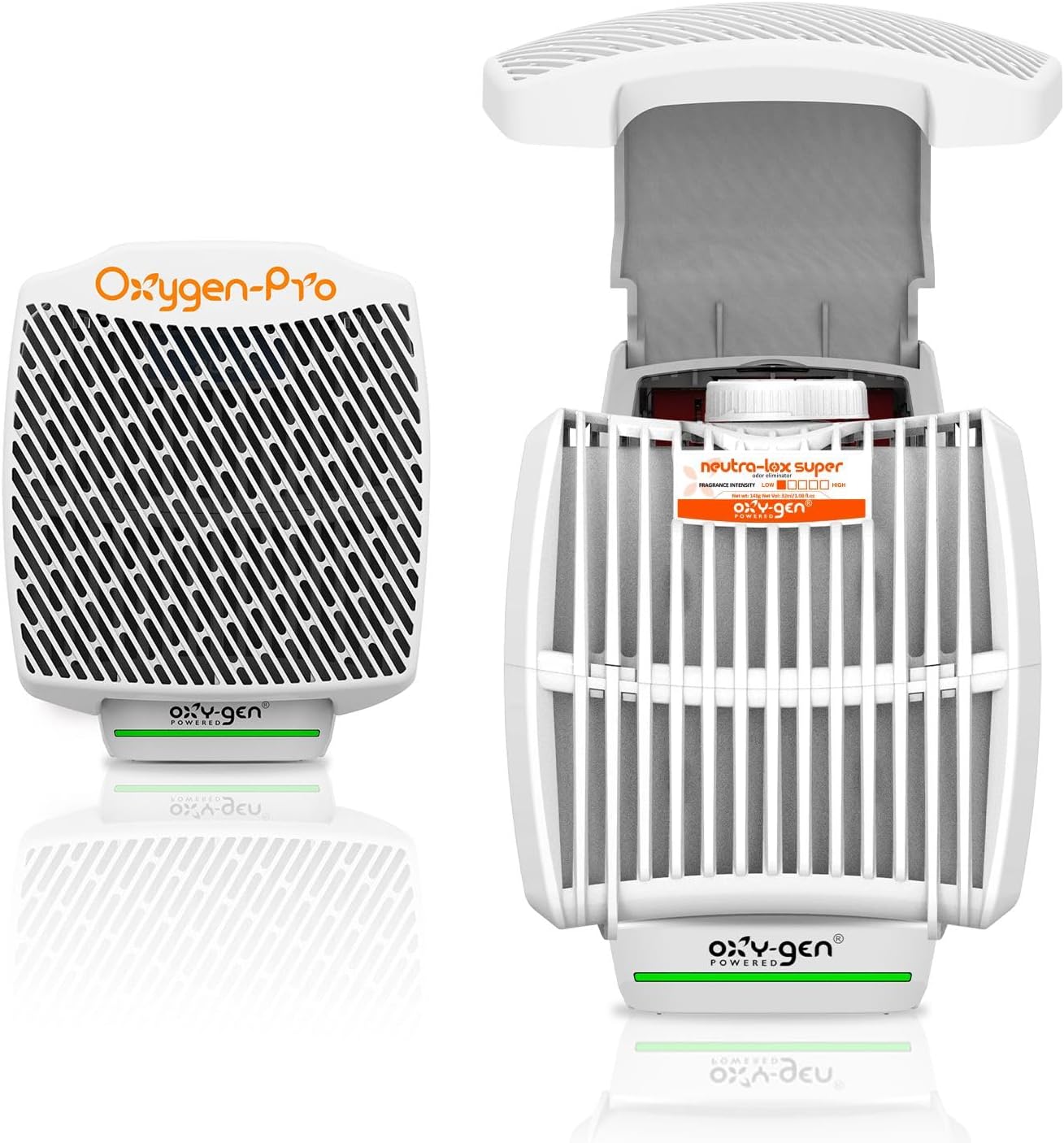 Oxygen-Pro - Starter Kit - Commercial Air Freshener and Deodorizer, Wall Mounted, Battery Operated Automatic Dispenser, Odor Eliminator, and Fragrancing System (Subtle kit) 120 Day Supply