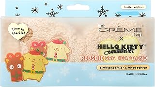 The Crème Shop x Hello Kitty and Friends Teddy Headband - Spa Headband for Skincare, Face Masks, Washing Face, Makeup and Bathing - Soft, Gentle Material for All Skin Types (Pompompurin)