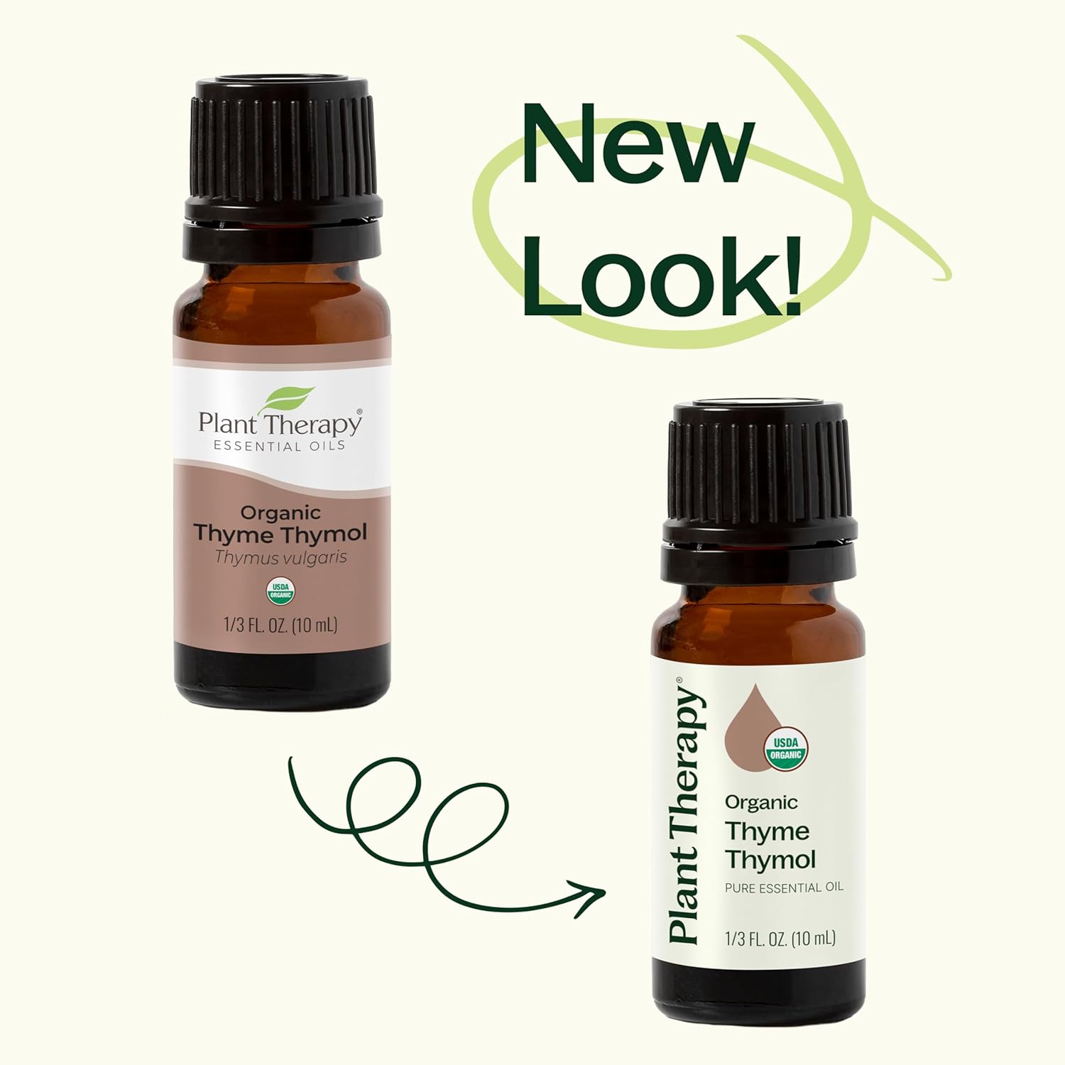 Plant Therapy Thyme Thymol Organic Essential Oil 10 mL (1/3 oz) 100% Pure, Undiluted, Powerful Warm-Herbaceous Scent