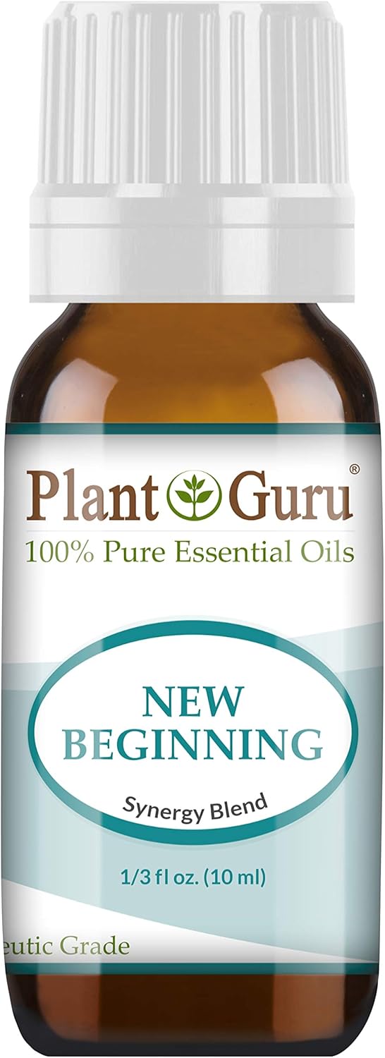 New Beginning Essential Oil Blend 10 ml 100% Pure Undiluted Therapeutic Grade. Centering, Meditation, Yoga, Relaxation, Mood, Uplifting, Calming, Diffuser.