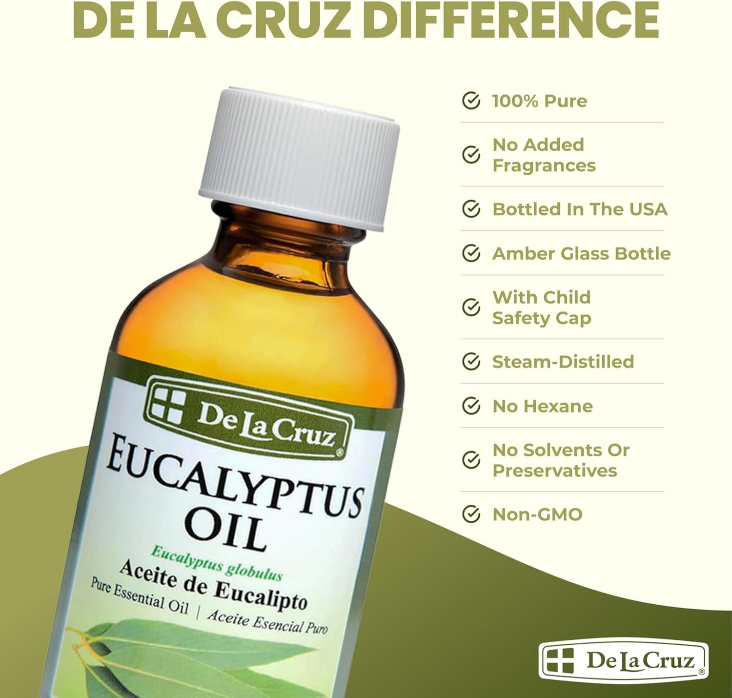 Eucalyptus Essential Oil Aromatherapy for Diffuser or Humidifier 100% Pure Steam Distilled Eucalyptus Globulus 2 FL OZ (6 Bottles)