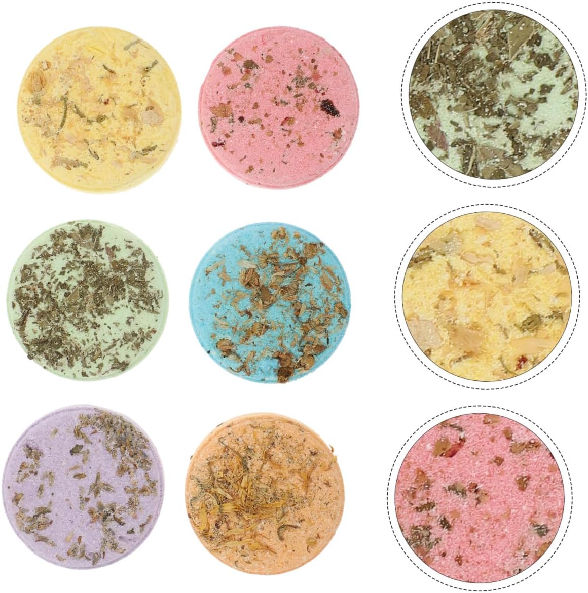 LIFKOME Aromatherapy Steam Sheets 6-Piece Set Relaxing Shower Bombs for Personal Spa Infused Aroma Sheets for Stress Relief and Relaxation